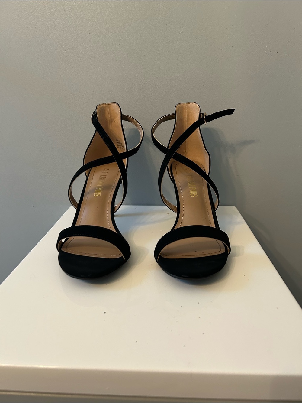 Black Strappy High Heels